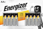 Energizer Power Αλκαλικές Μπαταρίες AA 1.5V 8τμχ