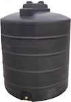 KymaSol - Πλαστική δεξαμενή στενή κάθετη βαρέου τύπου 2000 λίτρα (Νερού-πετρελαίου-κλπ)