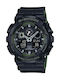 Casio G-Shock Uhr Chronograph Batterie mit Schwarz Kautschukarmband
