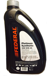 Federal Platinum Синтетичен Масло 10W-40 4лт