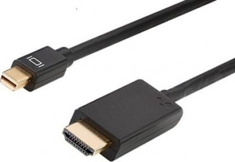 Cable mini DisplayPort male - HDMI male 3m Black (18280)