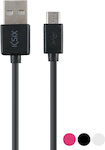 Ksix Data Cable Regulär USB 2.0 auf Micro-USB-Kabel Schwarz 1m (BXCUSB01) 1Stück