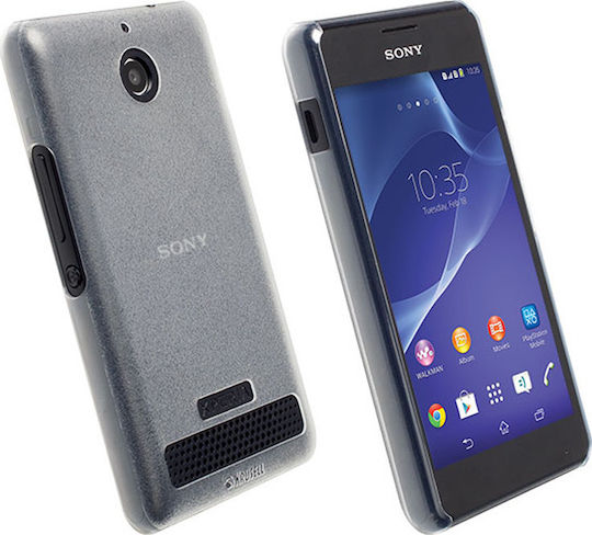 Krusell FrostCover Back Cover Plastic White (Xperia E1)