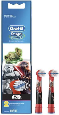 Oral-B Stages Power Replacement Heads for Electric Toothbrush for 3+ years 2pcs Star Wars