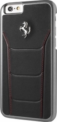 Ferrari Umschlag Rückseite Schware (iPhone 6/6s)