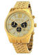 Michael Kors Lexington Γυναικείο Ρολόι 45mm Χρονογράφος Μπαταρίας με Χρυσό Μεταλλικό Μπρασελέ