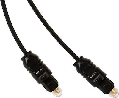 Powertech Optical Audio Cable TOS male - TOS male Μαύρο 3m (CAB-O003)
