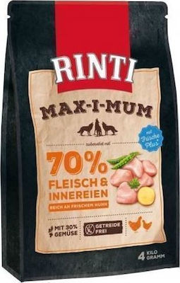 Rinti Max-i-Mum 4kg Hrană Uscată fără Cereale pentru Câini Adulți cu Pui și Păsări de curte