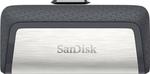 Sandisk Ultra Dual Drive 128GB USB 3.1 Stick mit Verbindung USB-A & USB-C Weiß