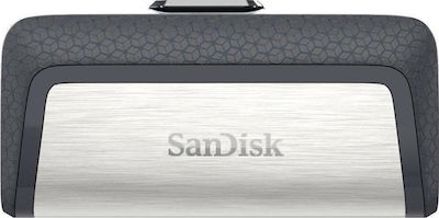 Sandisk Ultra Dual Drive 64GB USB 3.1 Stick mit Verbindung USB-A & USB-C Weiß