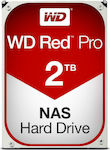 Western Digital Red Pro 2TB HDD Σκληρός Δίσκος 3.5" SATA III 7200rpm με 64MB Cache για NAS