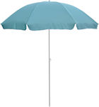 HomeMarkt Foldable Beach Umbrella Diameter 2m Light Blue