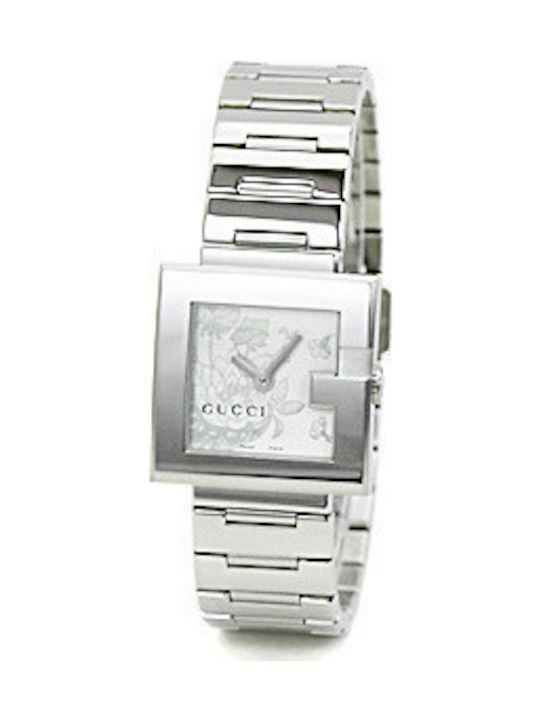 Gucci Women's Watch with Silver Metal Bracelet