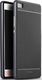 iPaky Umschlag Rückseite Silikon Schwarz (Huawei P8)