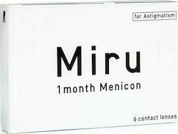 Menicon Miru 1 Month Astigmatism 6 Μηνιαίοι Αστιγματικοί Φακοί Επαφής Σιλικόνης Υδρογέλης