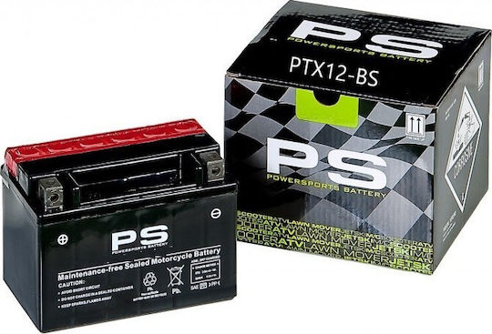 PS Μπαταρία Μοτοσυκλέτας PTX12-BS με Χωρητικότητα 10Ah
