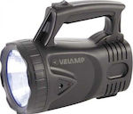 Velamp Wiederaufladbar Handscheinwerfer LED Wasserdicht IP44 mit maximaler Helligkeit 170lm Icaro