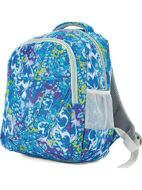 Benzi Blue School Bag Backpack Elementary, Elementary Blue with Water Bottle Holder