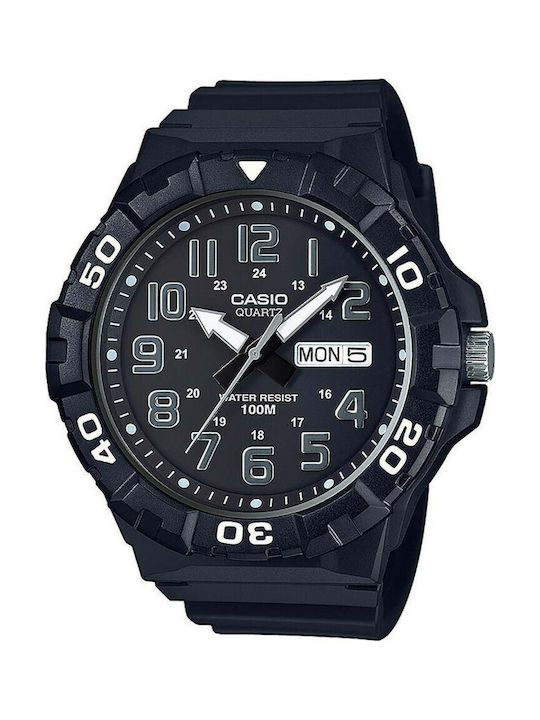 Casio Collection Watch Battery with Black Rubber Strap