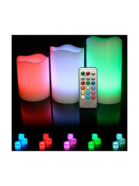 Illuminated LED Candles Set 3pcs with Remote Control OEM 6312