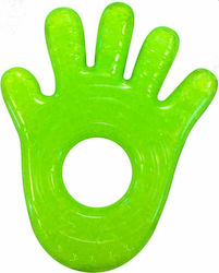 Munchkin Fun Ice Hand Beißring für Zahnen mit Gel aus Silikon für 0 m+ Grüne Hand 1Stück 11324