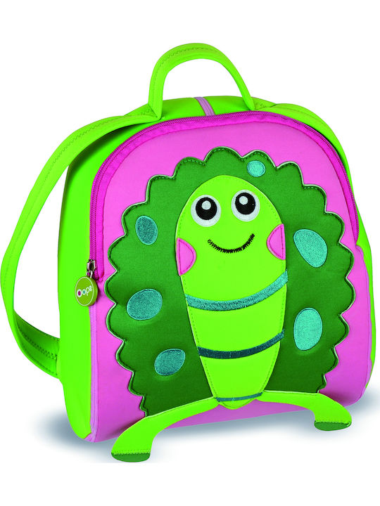 Oops All I Need Turtle School Bag Backpack Kindergarten in Green color