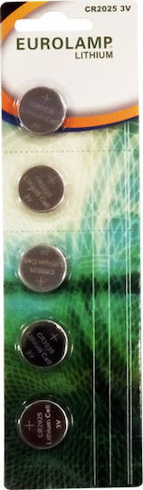 Eurolamp Lithium Watch Battery CR2025 3V 1pcs