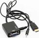 Конвертор 3.5mm / HDMI Мъжки към VGA Женски 1 Брой FTT14-010