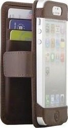 Bugatti Ultra Slim 0.3mm Open Bookcase Brown (iPhone 5/5S/SE)