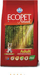 Farmina Ecopet Natural Adult Mini 12kg Dry Food for Adult Dogs of Small Breeds with Corn and Meat