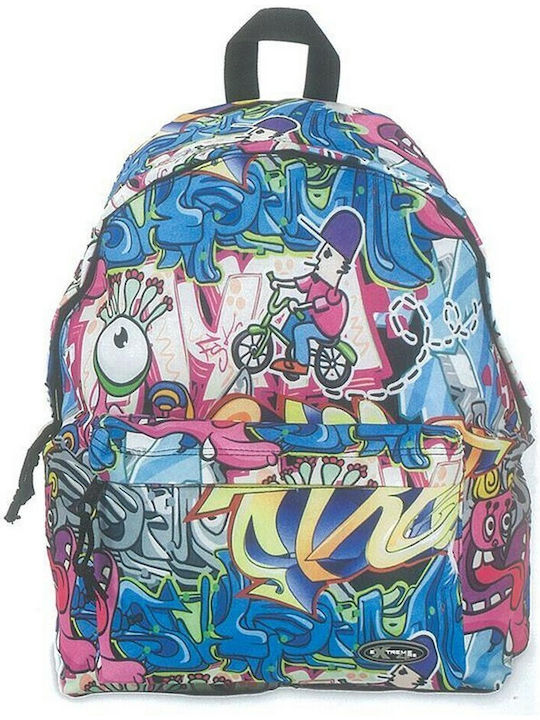 Extreme4Me Schulranzen Rucksack Junior High-High School Mehrfarbig