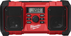 Milwaukee M18 JSR-0 Φορητό Ραδιόφωνο Μπαταρίας με USB Μαύρο