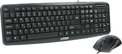 NOD KMS-001 Set tastatură și mouse Greacă