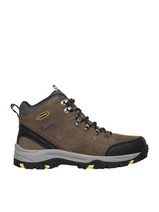 Skechers Pantofi De Drumeție Tip Botine Maro Pentru Bărbați Cu Șiret