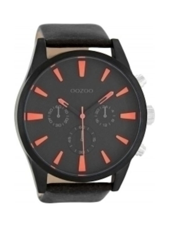 Oozoo Timepieces Watch Battery with Leather Strap