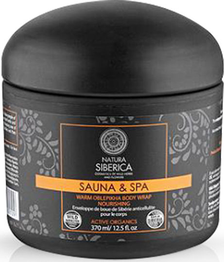 Natura Siberica Sauna & Spa Warme Oblepikha Körperpackung Pflegende Abnehmen, Cellulite & Wasserretention Creme Warm Oblepikha 370ml