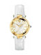 Versace Reve Watch with White Leather Strap