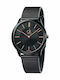 Calvin Klein Minimal Ανδρικό Ρολόι 44mm Μπαταρίας με Μαύρο Μεταλλικό Μπρασελέ