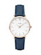 Cluse Minuit Damen Uhr mit Blau Stoffarmband