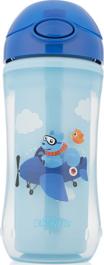 Dr. Brown's Baby Cup made of Plastic Blue 300ml for 12m+m+