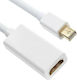 Anga Convertor mini DisplayPort masculin în HDMI feminin Alb 1buc 371-048