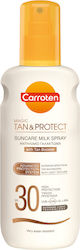 Carroten Magic Tan & Protect Milk Wasserfest Sonnenschutz Creme Für Gesicht und Körper SPF30 in Spray 200ml