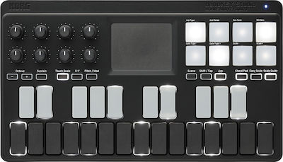 Korg Midi Keyboard nanoKEY Studio με 25 Πλήκτρα σε Μαύρο Χρώμα