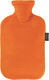 Fashy 6712 Hot Water Bottle with Cover Orange 2...