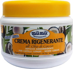 Milmil Professional Crema Rigenerante All'olio Di Cocco Μάσκα Μαλλιών 500ml