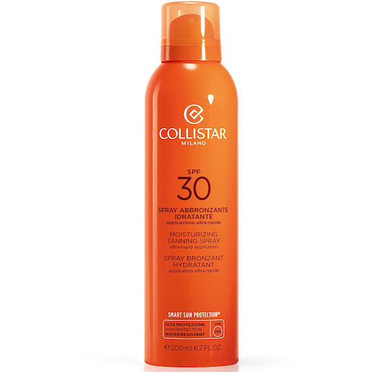 Collistar Перфектен Загар Овлажняващ Слънцезащитен Лосион За Тяло SPF30 В Спрей 200мл