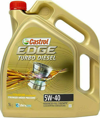 Castrol Λάδι Αυτοκινήτου Edge Turbo Diesel 5W-40 C3 για κινητήρες Diesel 5lt