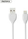 Remax Regular USB to Lightning Cable Λευκό 1m (...