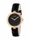 Gucci Diamatissima Medium Womens Watch 32mm Battery with Black Leather Strap