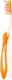 Inaden White Toothbrush Medium Orange